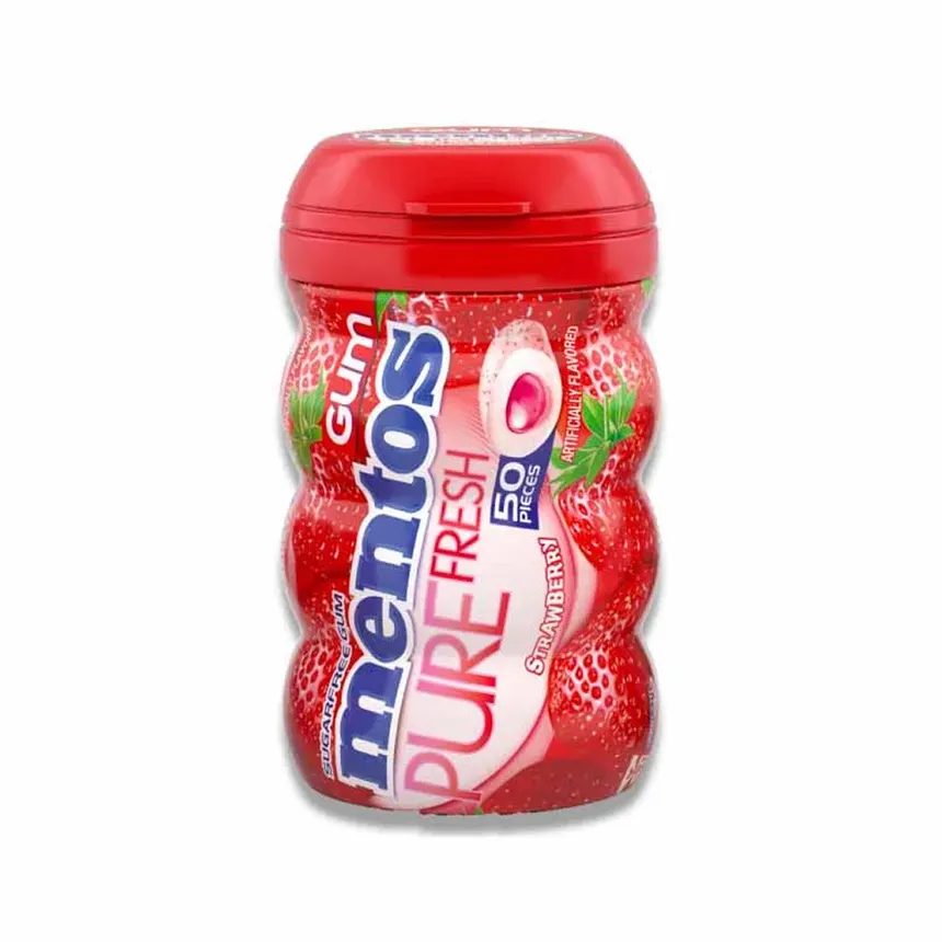 Mentos Pure Fresh Strawberry Chewing Gum 31.5 Gm.